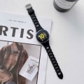 Pikkukuva 2 / 3: Samsung Galaxy Watch5 40mm/44mm/Watch5 Pro 45mm silikonikellon rannehihna - musta Black