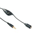 HAMA Kabel 3,5mm - 3,5mm 3m Hane - Hona Med Volymreglage Black
