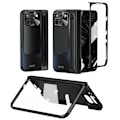 Miniatyrbillede 5 af 6: Til Google Pixel 9 Pro Fold 5G Etui Kickstand med Hærdet Glasfilm, Stylus - Sort Black