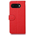 Pikkukuva 2 / 7: HAZNEH Google Pixel 9A Lompakkokotelo Litchi-kuvio Puhelinkotelo Red