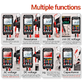 Miniatyrbild 10 av 11: Multimeter Auto-Ranging Digital Tester Intelligent Multi Tester Svart