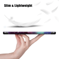 Miniatyrbillede 6 af 6: Trifoldet stativetui til Samsung Galaxy Tab S6 Lite - Sommerfugl Black