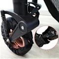 Miniatyrbilde 4 av 10: 2 stk Beskyttelseshjul Barnevogn Oxford stoff mot smuss str S for 18-20 cm forhjul Black