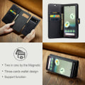 Miniatyrbilde 10 av 11: DG.MING for Google Pixel 6a Avtakbart 2-i-1 Lommebokdeksel Black