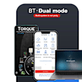 Miniatyrbillede 3 af 6: V01 OBD2 bilfejldiagnosetester Bluetooth elm327 kodelæser White