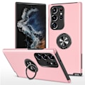 Miniatyrbillede 1 af 7: Samsung Galaxy S24 Ultra Fingerring Kickstand Hybrid Taske Pink