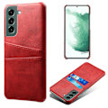Miniatyrbillede 1 af 4: Til Samsung Galaxy S24 KSQ PU-læderbelagt skal hårdt etui Red