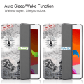 Miniatyrbillede 3 af 8: Apple iPad 10.2 Pattern PU Trifoldet Stand Tablet-etui - Kort Multicolor