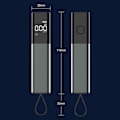 Miniatyrbild 10 av 10: Alkometer alkoholtestare Digital Display Bärbar alkotestare Svart