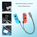 Miniatyrbillede 8 af 9: Opladerkabel kompatibelt med Nintendo Switch OLED Joy-Con Controller 2 i 1 USB Black