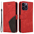 Miniatyrbillede 1 af 9: Til iPhone 15 Pro Max KT Series-1 Dobbeltfarvet etui Red
