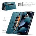 Miniatyrbillede 4 af 7: AUTSPACE A01 Retro Wallet Case for iPhone 13 Pro - Blue Blue