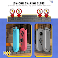 Miniatyrbilde 6 av 11: Kompatibel med Nintendo Switch OLED Joy-Con Controller Ladestasjon Red