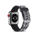 Pikkukuva 7 / 7: Silikoninen kellohihna Apple Watch 4 44mm, Series 3/2/1 42mm - Nelikulmainen Multicolor