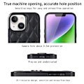 Miniatyrbillede 3 af 9: iPhone 14 Etui Rhombus Grid Pattern Bagcoverring Kickstand - Sort Black
