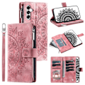 Miniatyrbilde 1 av 7: For Samsung Galaxy A26 / A16  Lommebok Deksel Shell Mandala Blomstermønster Pink