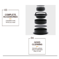 Miniatyrbillede 6 af 11: 3 i 1 fyldte Burger Hamburger Mold Maker Sliders Køkkenudstyr Black