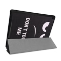 Miniatyrbild 7 av 8: Tri-fold Fodral till Lenovo Tab E10 - Do not Touch Me Svart