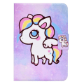 Miniatyrbillede 10 af 10: Til iPad 10.9 (2022) Tabletetui Cover Foldbart stativ - Farverig pony Multicolor