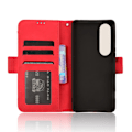 Miniatyrbillede 3 af 7: Wallet Stand Flip-telefonetui til Xperia 1 VI Red