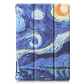 Miniatyrbillede 4 af 9: Tri-fold Stand Case for Lenovo Tab M10 FHD REL TB-X605FC - Oil Painting Multicolor