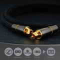 Miniatyrbillede 5 af 9: 2m SPDIF 5.1 Audio Channel Optisk Kabel Audio Line Digital guldbelagt Black