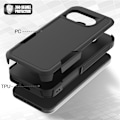 Miniatyrbillede 6 af 6: Til Google Pixel 9a Etui 2 i 1 PC + TPU Stødsikkert Cover Sort Black