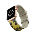 Miniatyrbillede 1 af 7: Silicone Watchband for Apple Watch 4 44mm, Series 3 / 2 / 1 42mm - Army Green Ca Multicolor