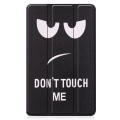 Pikkukuva 2 / 7: Pattern Tri-fold Stand Cover Lenovo Tab M7 (3rd Gen) - Don't Touch Me Black