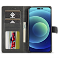Miniatyrbilde 6 av 6: LC.IMEEKE Lommebokveske for iPhone 15 Pro Black