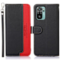 Miniatyrbillede 4 af 7: KHAZNEH Phone Cover for Xiaomi Redmi Note 10 4G / 10S - Red/Black Black
