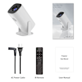 Pikkukuva 3 / 10: 4K-projektori Dual WiFi Bluetooth HD Video LED -projektori kotiteatteriin White