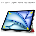Miniatyrbilde 3 av 8: Etui for iPad Air 11 (2024) - Tri-fold Stativ Tablettdeksel - Trekantgitter Multicolor