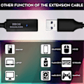 Miniatyrbild 7 av 7: 8 M VR Oculus Quest USB 3.0 Kabel USB C to A High-Speed Data Transfer Svart