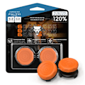 Miniatyrbillede 1 af 2: 2 stk Tommelfingergreb Fingergreb til Sony PlayStation 5 / 4 Joystick Silikone - orange Orange