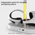 Miniatyrbillede 4 af 11: Oplader til PS5 VR Headset Opladningsskærmstativ Dual Controller Station Grey