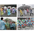 Miniatyrbillede 5 af 7: Outdoor Portable Raincoat Scenic Spot Hedging Disposable Yellow one size