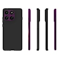 Miniatyrbild 2 av 5: För Motorola Edge 60 Pro 5G Skal Matt Finish Mjukt TPU Skyddsfodral Svart