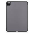 Miniatyrbilde 3 av 8: Apple iPad Pro 11 (2020) Trifoldelig Slim Fit Deksel - Grå Grey