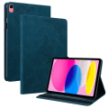 Miniatyrbilde 1 av 11: Apple iPad 10.9 2022 Sammenleggbart Veske Kortholder Sommerfugl - Blå Blue