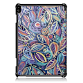 Miniatyrbild 3 av 8: Tri-fold Fodral till Lenovo Tab P10 - Colorful Leaves multifärg