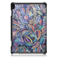 Pikkukuva 3 / 8: Tri-fold Stand Cover for Lenovo Tab P10 - Colorful Leaves Multicolor