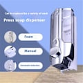 Miniatyrbild 6 av 7: Tvålautomat Väggmonterad handtvåldispenser 350ML duschpumpsdispenser Silver