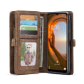Miniatyrbild 10 av 11: CASEME Samsung Galaxy A13 5G / A04s 4G Retro plånboksfodral - Coffee Brun
