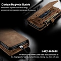 Miniatyrbillede 7 af 11: CASEME iPhone 12/iPhone 12 Pro 2-i-1 tegnebog Telefonskal Brun Brown