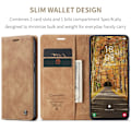 Miniatyrbillede 4 af 6: CASEME Retro Pung Taske til Samsung Galaxy S25 Edge Brown