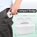 Miniatyrbild 6 av 9: För AirPods Pro / Pro 2 Ersättningsladdningsfodral Inbyggt 680mAh Batteri Vit