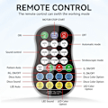 Miniatyrbilde 2 av 10: Roterende Magic Ball Laser Light RGB LED Strobe Lydaktivert projektorlampe Black