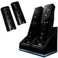 Miniatyrbillede 1 af 2: Kompatibel med Wii Ladestander Bluelight Ladestation Black