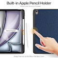 Miniatyrbild 7 av 10: DUX DUCIS Domo iPad Air 13 (2024) fodral Tri-Fold - Blå Blå